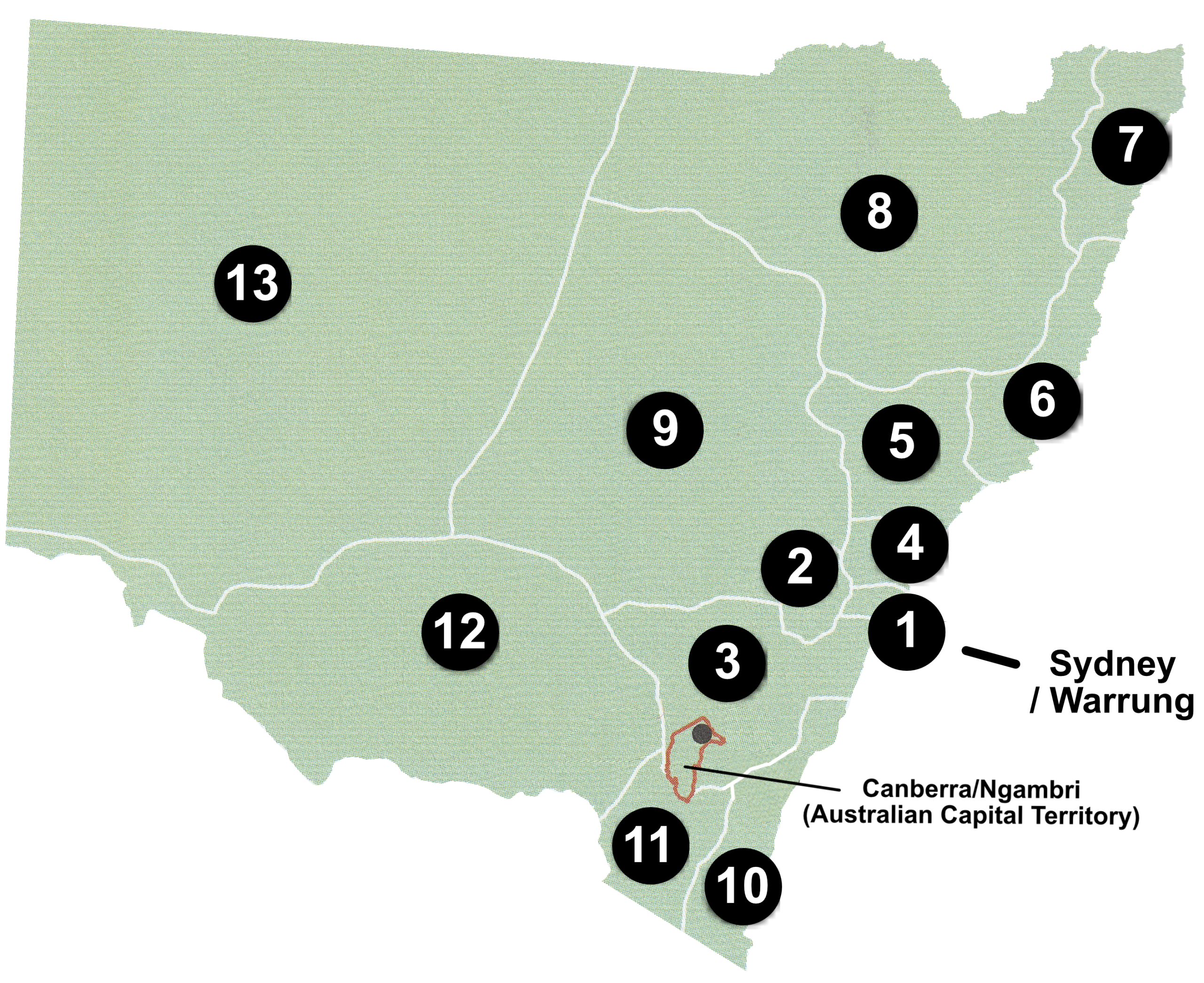 Map of New South Wales